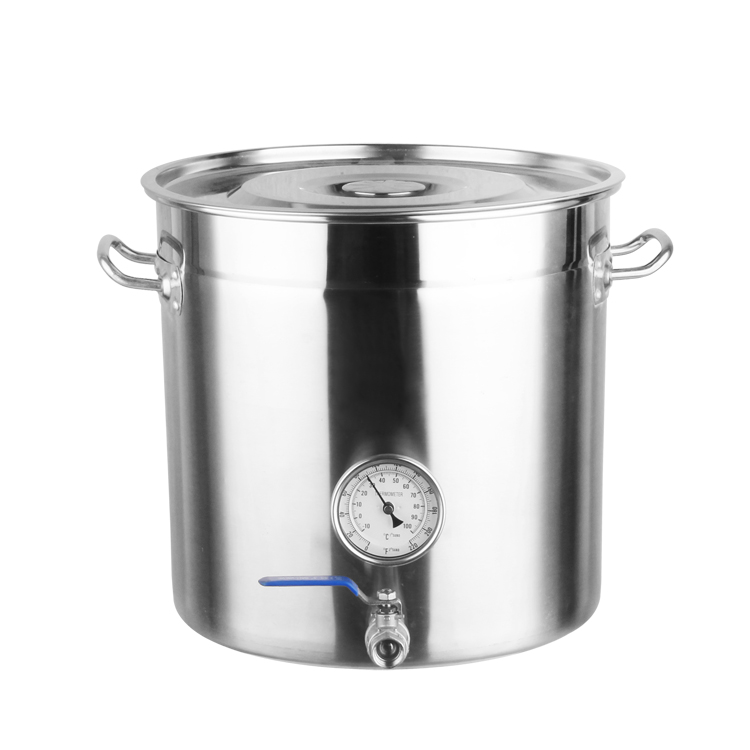 Olla de 50 Litros. Acero inoxidable 304. Fondo reforzado tipo sanduche.