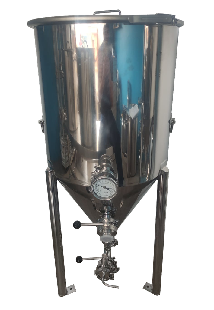 Fermentador semi-industrial de acero inoxidable 100 litros