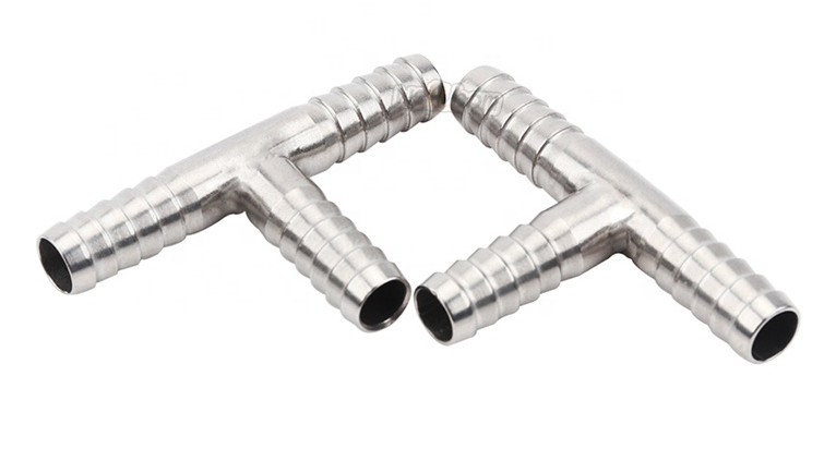 Adaptador en Tee para manguera. 8mm DI