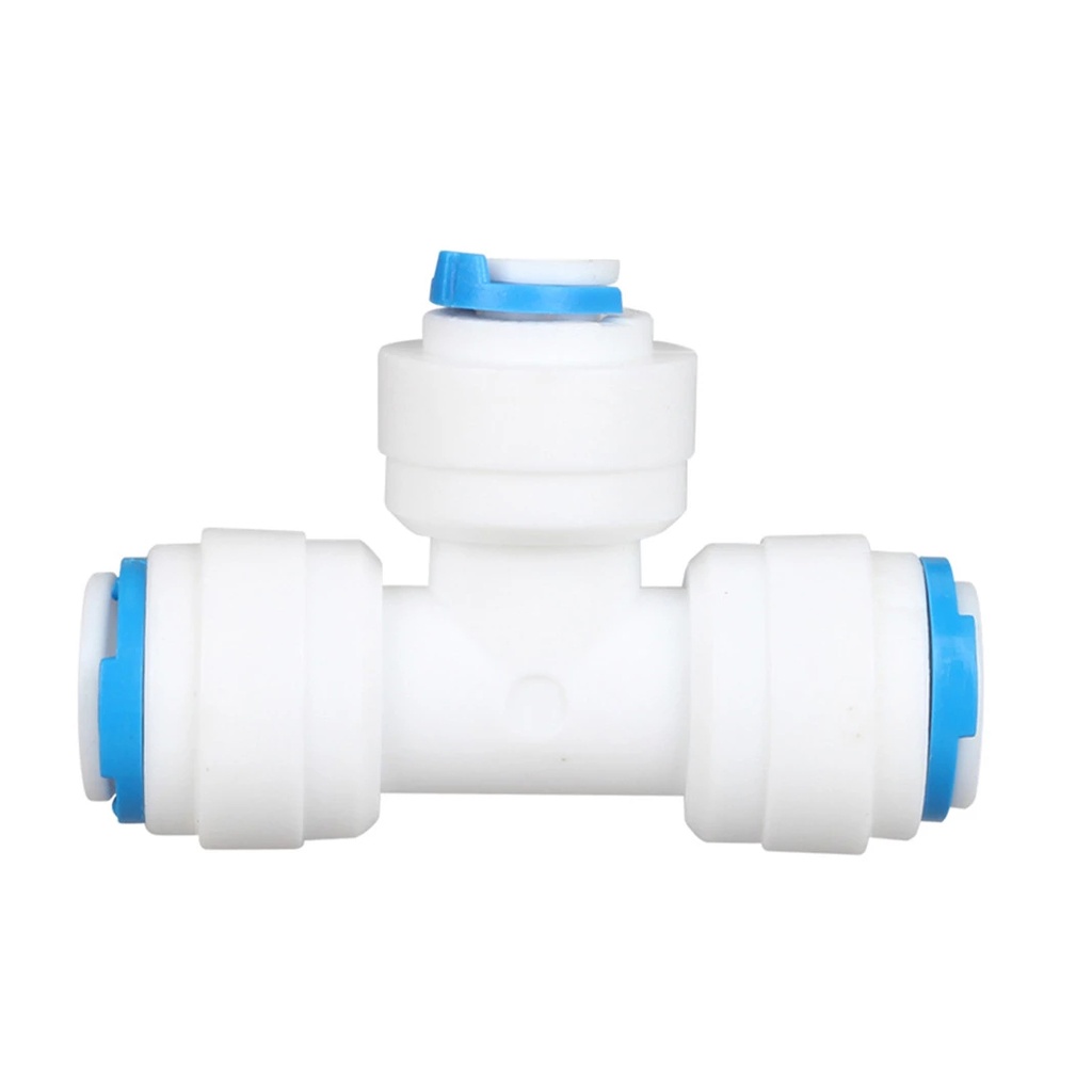 Conector rapido Racor en Tee. 3/8" OD