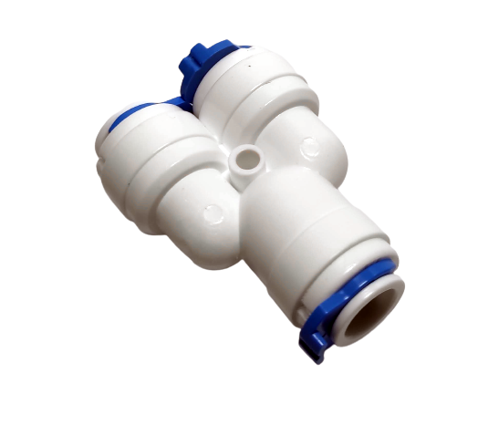 Conector rapido Racor en Y. 3/8" OD
